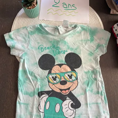 Tee-shirts manche courte taille 2 ans Mickey 